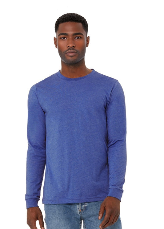 Heather True Royal Blue long sleeve shirt